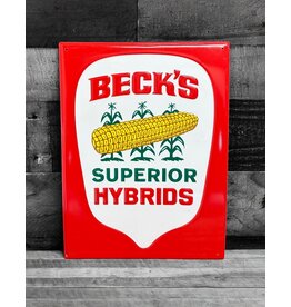 03136 Vintage Red Kernel Metal Sign