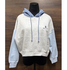 MV Sport 05131 MV Sport Women's Sueded Colorblock Hoodie