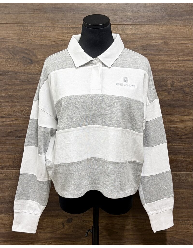 enza 05137 Enza Women's Striped Rugby