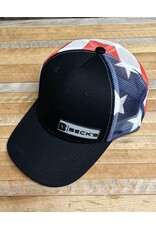 05145 Flag Mesh Hat w/ Silicone Patch