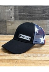 05145 Flag Mesh Hat w/ Silicone Patch