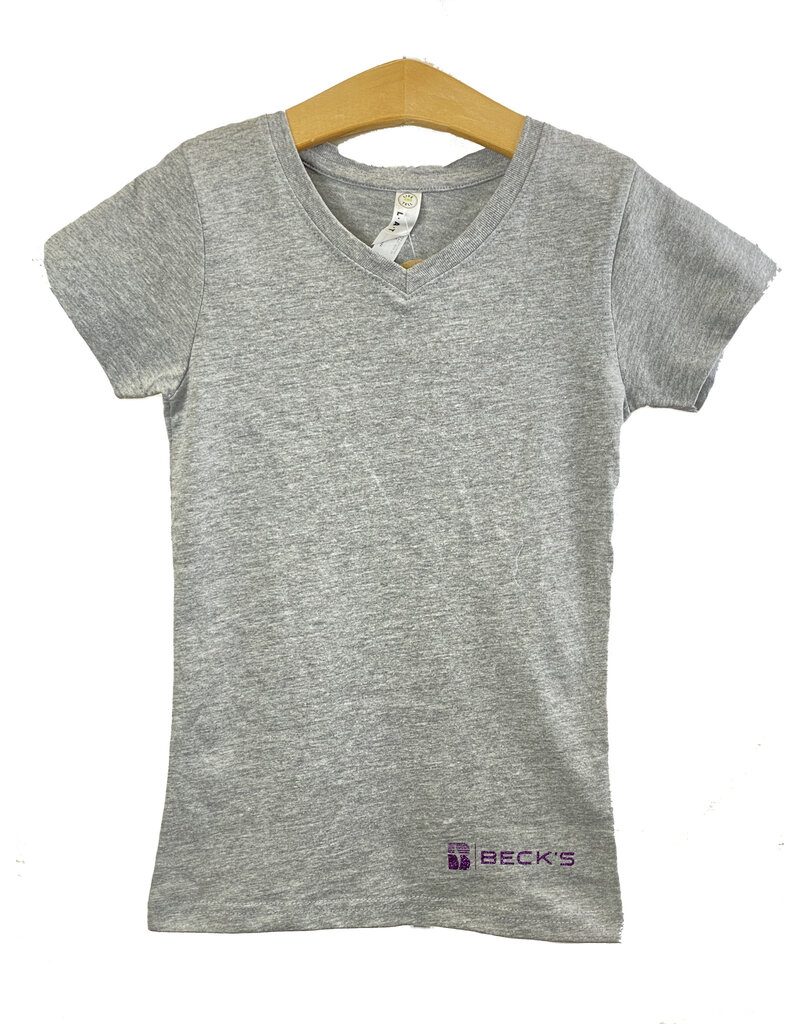 LAT 03581 LAT Girl's V-Neck Jersey T-Shirt