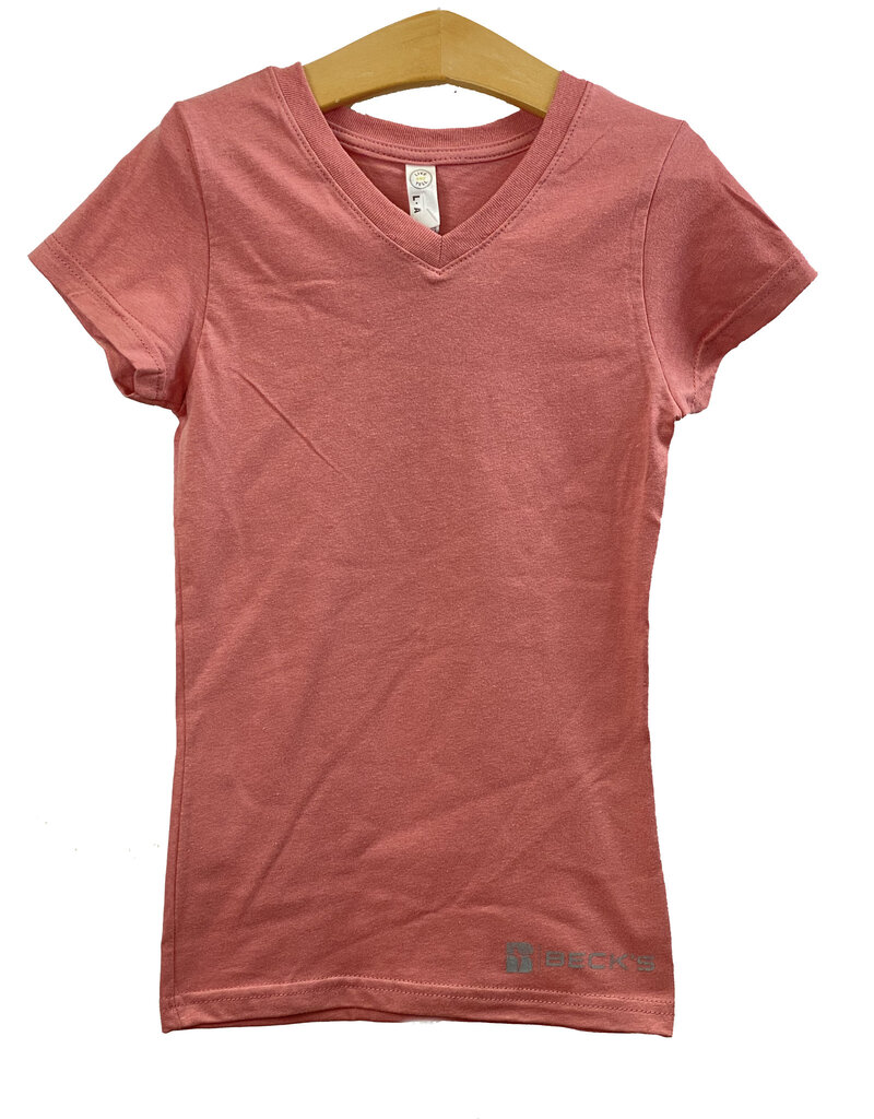 LAT 03581 LAT Girl's V-Neck Jersey T-Shirt
