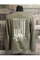 District 05253 Crewneck Founded In Faith w/ Flag & Tractor