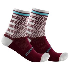 Castelli Avanti 12 Sock (Bordeaux-Ivory)