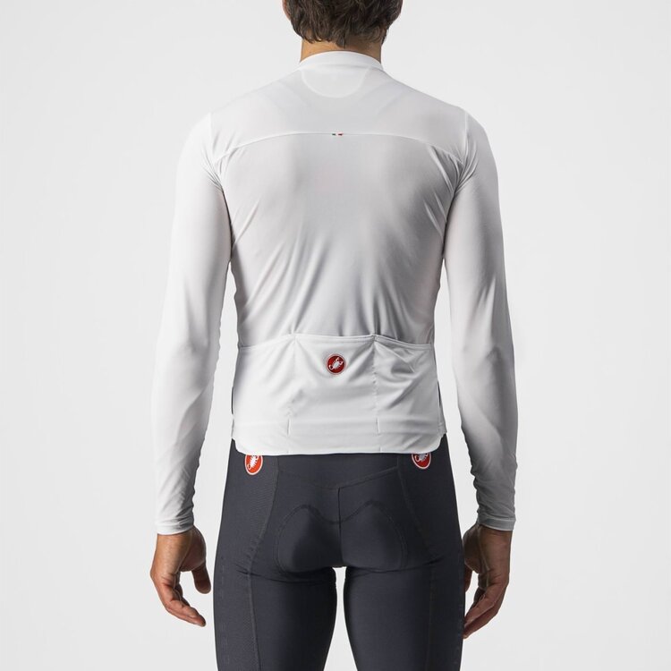 Castelli Prologo 7 Long Sleeve Jersey Ivory/Black-Red - XXL