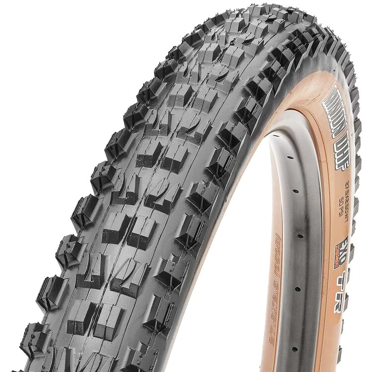 Maxxis Minion DHF  Tire (29" x 2.5") F60 DC EXO TR WT Tan wall