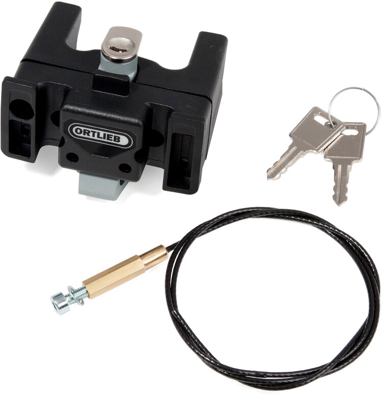 Ortlieb PART HANDLEBAR BAG ULTIMATE6 MOUNTING SET W.LOCK BLACK (SINGLE)