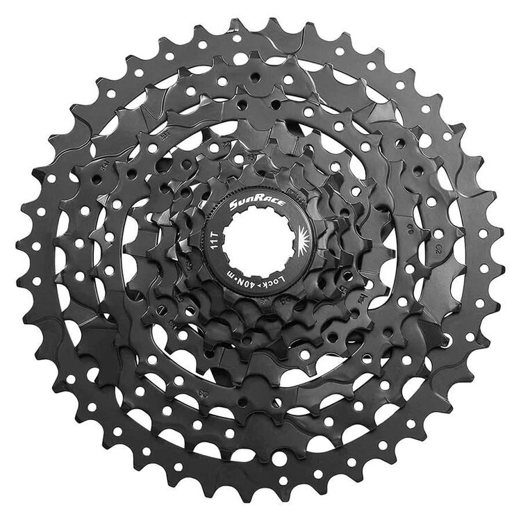 Sunrace Sun Race, CSM680, 8sp. Cassette, 11-40T, Black