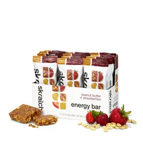 Skratch Labs Anytime Energy Bar: Peanut Butter and Strawberries