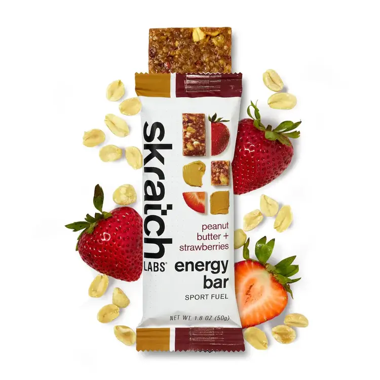 Skratch Labs Anytime Energy Bar: Peanut Butter and Strawberries