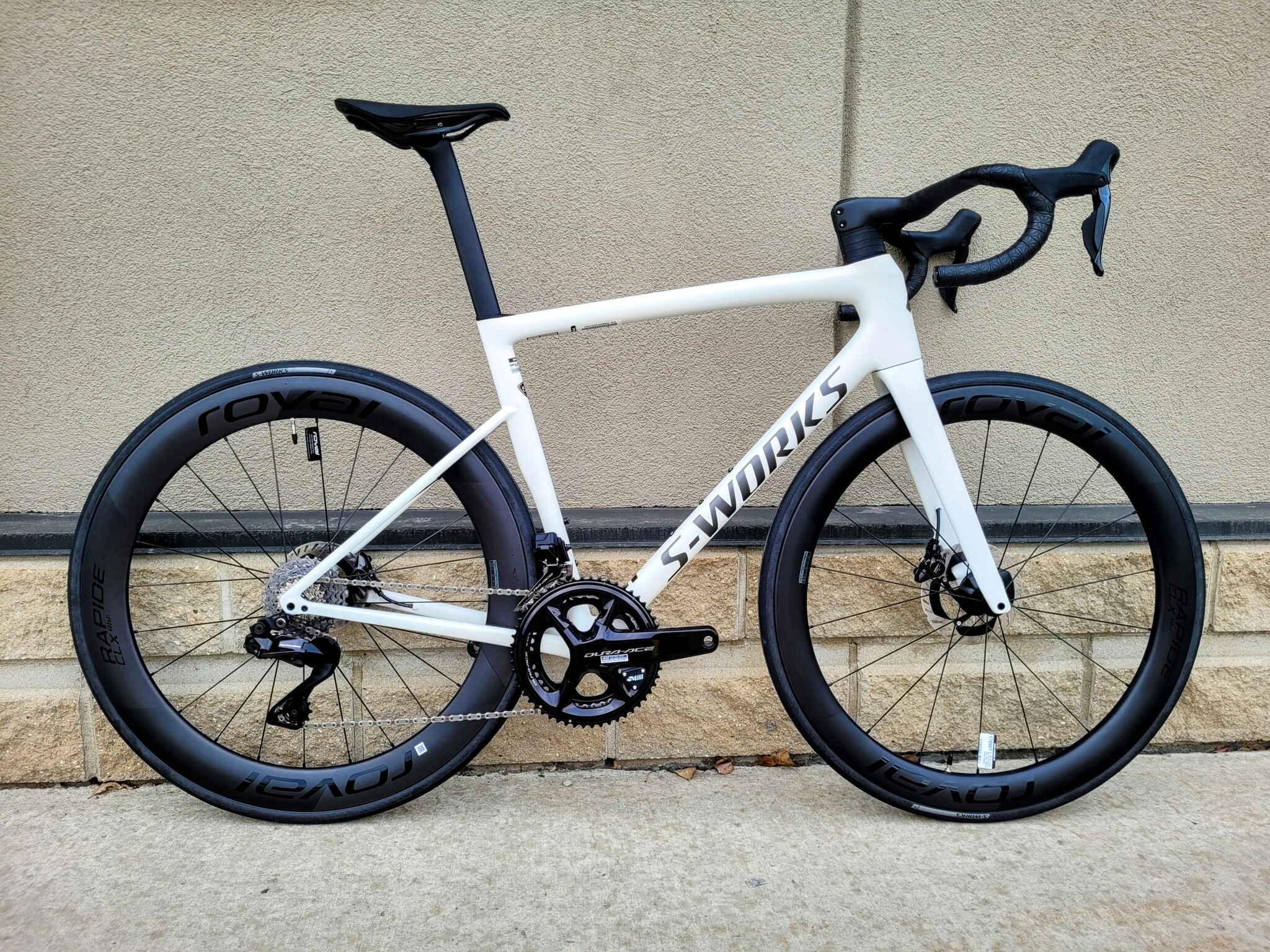 Specialized S Works Tarmac SL8 Satin Fog Tint Green Ghost Pearl Red Ghost Pearl Fade 56 cm Dura Ace Roval