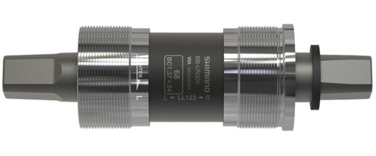 Shimano Bottom_Brackets STANDARD BOTTOM BRACKET, BB-UN300, SPINDLE: SQUARE TYPE, SHELL: BSA 73MM, SPINDLE: 122.5MM (D-NL), W/FIXING BOLT