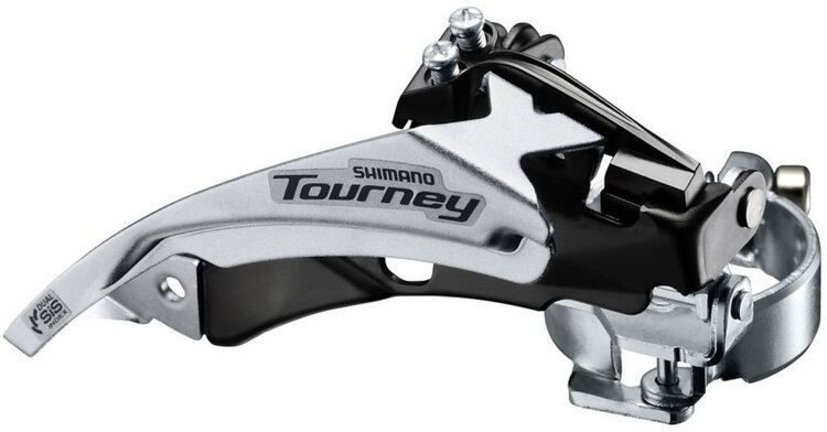 Shimano Tourney FD-TY500, Front derailleur, 6/7sp., Top Swing, dual Pull, Low, 34.9/31.8/28.6mm