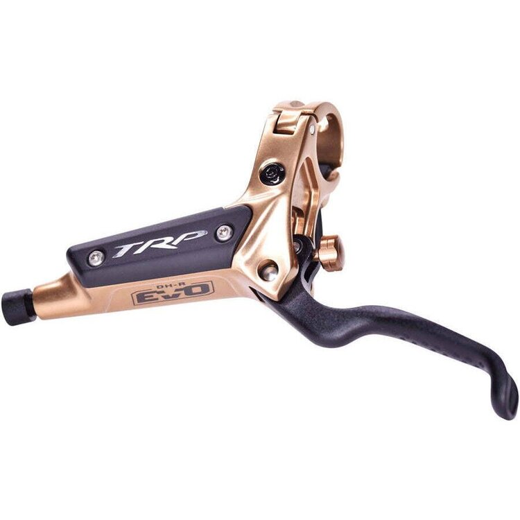 TRP TRP, DH-R EVO, MTB Hydraulic Disc Brake, Left, Post mount, Disc: Not included, 320g, Gold