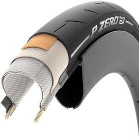 Pirelli Pirelli, PZero Race TLR, Road Tire, 700 x 28C, Folding, Tubeless Ready, SmartEVO, 127TPI, Black