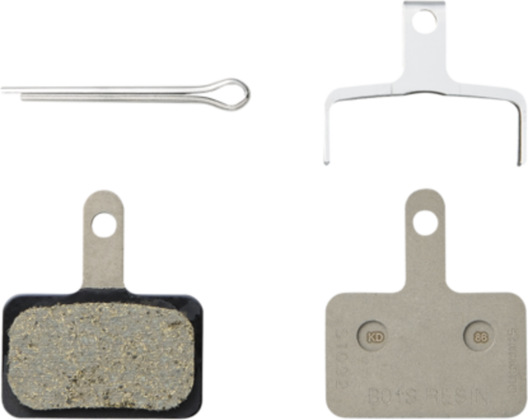 Shimano Shimano B03S RESIN BRAKE PAD - RESIN PAD (B03S), PAD SPRING, W/3 TYPES OF SPLIT PIN, 1 PAIR
