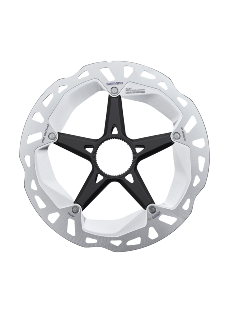 Shimano ROTOR FOR DISC BRAKE, RT-MT800, S 160MM, W/LOCK RING (External Spline Type)