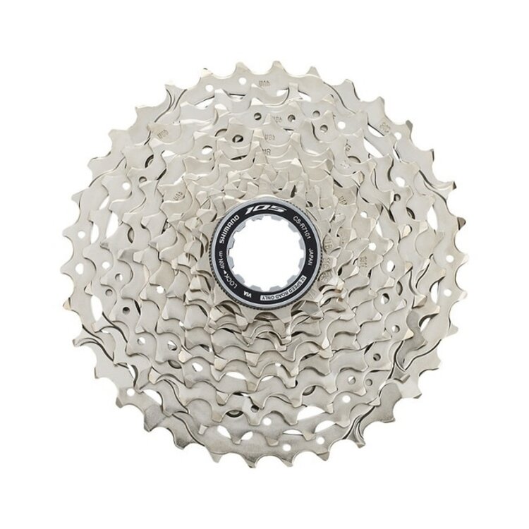 Shimano Shimano 105 CS-R7101-12 Cassette - 12-Speed, 11-34t, HG L2, Silver
