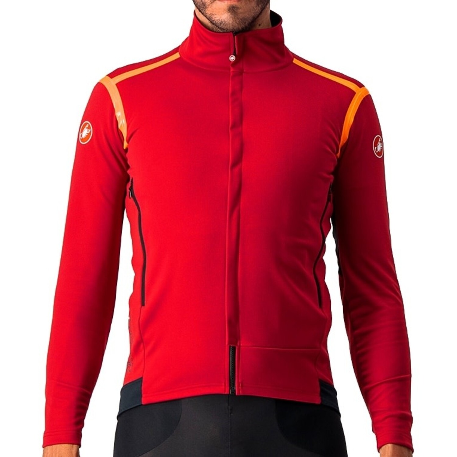 Castelli Perfetto Ros Long Sleeve (PRO RED/BRILLIANT ORANGE Castelli Perfetto Ros Long Sleeve (PRO RED/BRILLIANT ORANGE