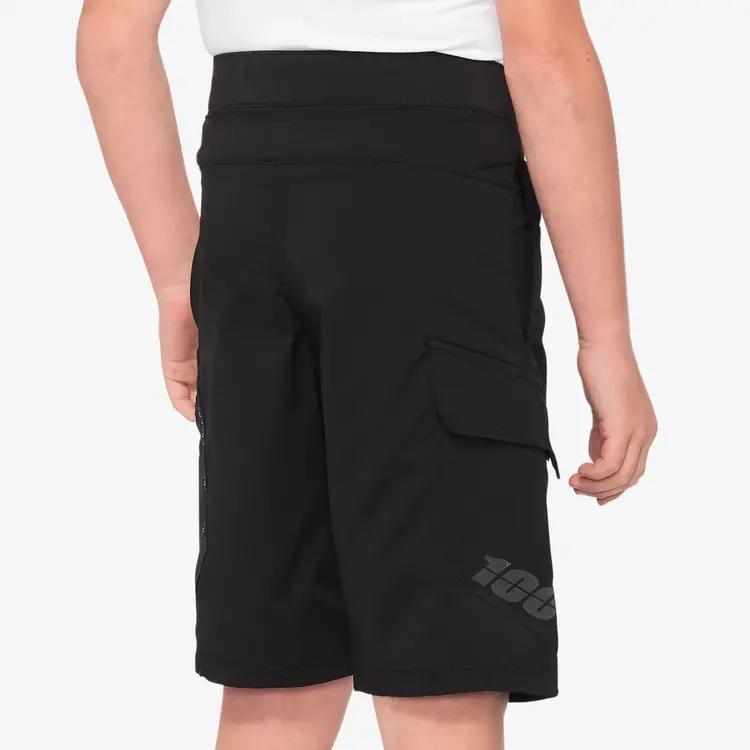 100 Percent RIDECAMP Youth Shorts (Black)