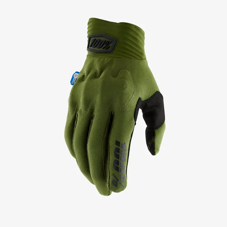 100 Percent COGNITO SMART SHOCK Gloves Army Green - XL