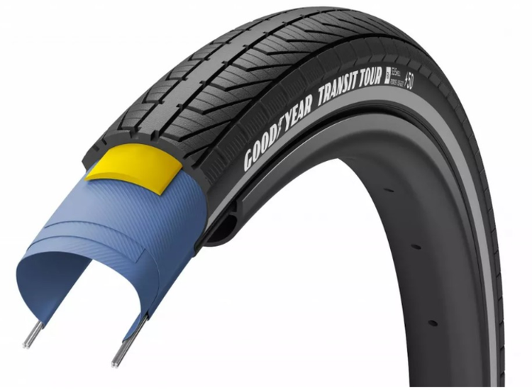 Goodyear URBAN TRANSIT TOUR S3:SHELL 700X40 BLK REFLECT