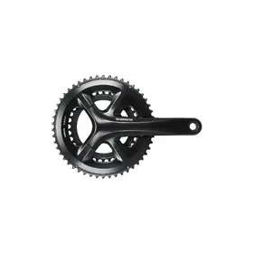 Shimano FRONT CHAINWHEEL, FC-RS520, FOR REAR 12-SPEED, 2-PCS FC, 165MM, 50-34T W/O CG, W/O BB PARTS, BLACK