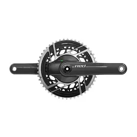 SRAM Red AXS 2x Power Meter E1, Power Meter Crankset, Speed: 12, Spindle: 28.99mm, BCD: Direct Mount SRAM 8 Bolt, 48/35, DUB, 170mm, Black, Road