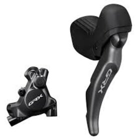 Shimano DISC BRAKE ASSEMBLED SET/J-kit DIRECT, GRX, ST-RX825 (R), BR-RX820 (R), W/O ADAPTER, FOR 25MM MNT, RESIN PAD (W/FIN), W/CONNECTER INSERT, 1700MM (SM-BH90)
