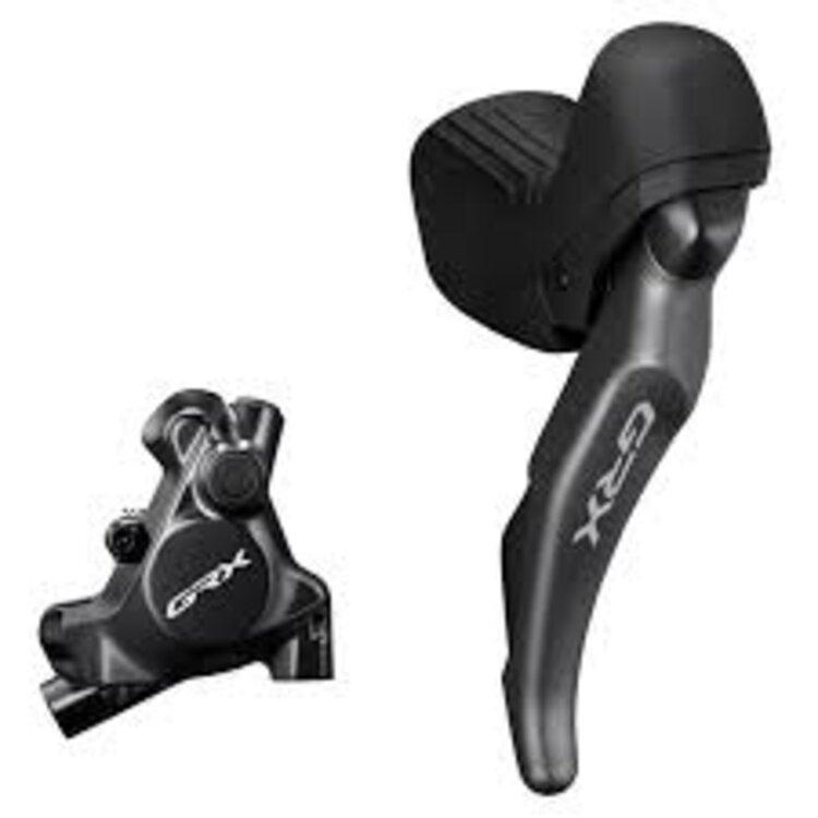 Shimano DISC BRAKE ASSEMBLED SET/J-kit DIRECT, GRX, ST-RX825 (R), BR-RX820 (R), W/O ADAPTER, FOR 25MM MNT, RESIN PAD (W/FIN), W/CONNECTER INSERT, 1700MM (SM-BH90)