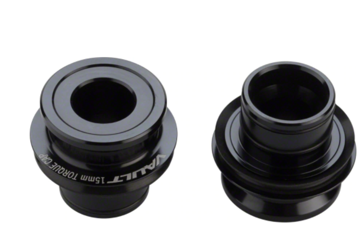 Race Face ENDCAP SET,VAULT,F,412/414,15MM,TRQ CAP