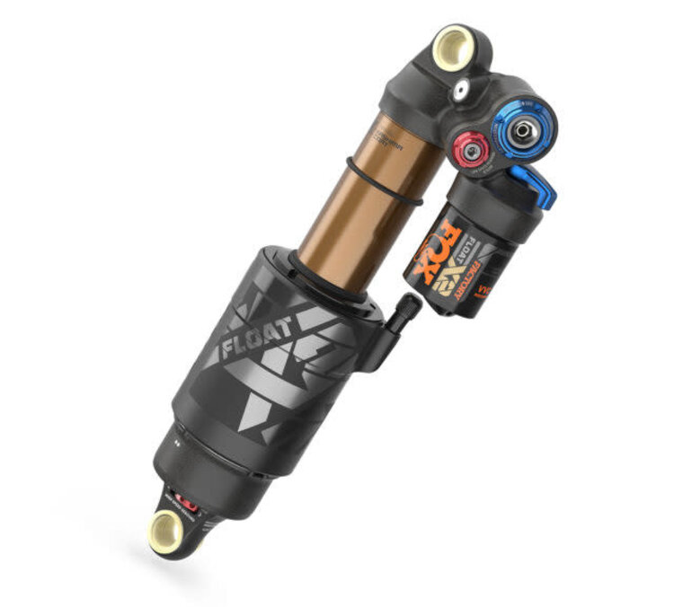 Fox FLOAT X2, F-S, K, 2pos-Adj, FOX, AM, 230, 57.5, CL, RM, Rezi CM, Orange, Neutral Logo