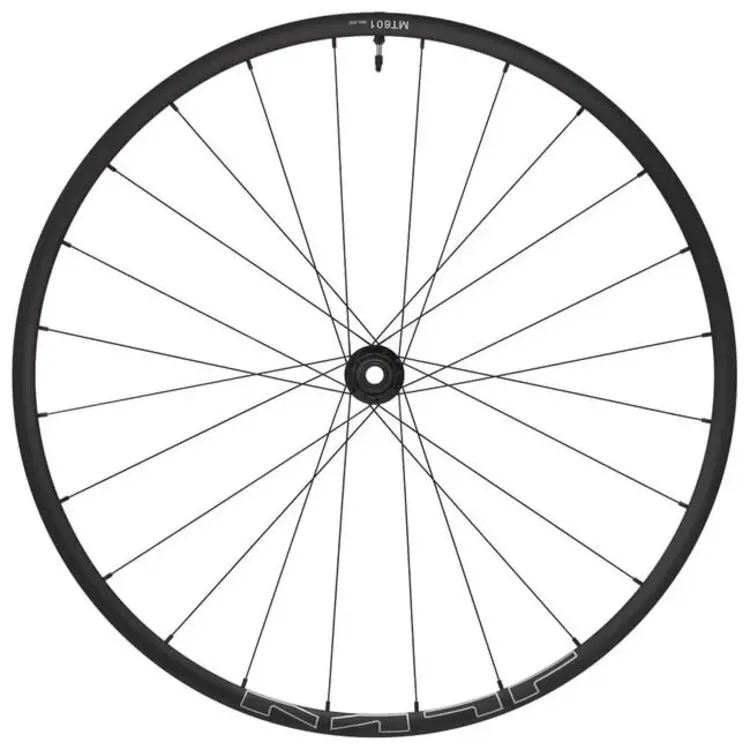 Shimano WHEEL, WH-MT601-B-29, FRONT, RIM 29, 24H F:15MM E-THRU, TUBELESS, OLD:110MM, BLACK, W/TUBELESS TAPE, FOR CL DISC