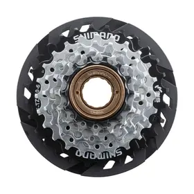 Shimano MULTIPLE FREEWHEEL SPROCKET, MF-TZ510 14-28T, 6-SPEED, 14-16-18-21-24-28T, W/SPOKE PROTECTOR