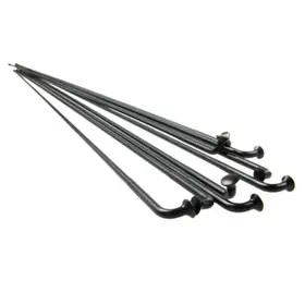 Sapim Leader, Spokes, J-Bend, Black, 2.0, Length: 280, 100pcs
