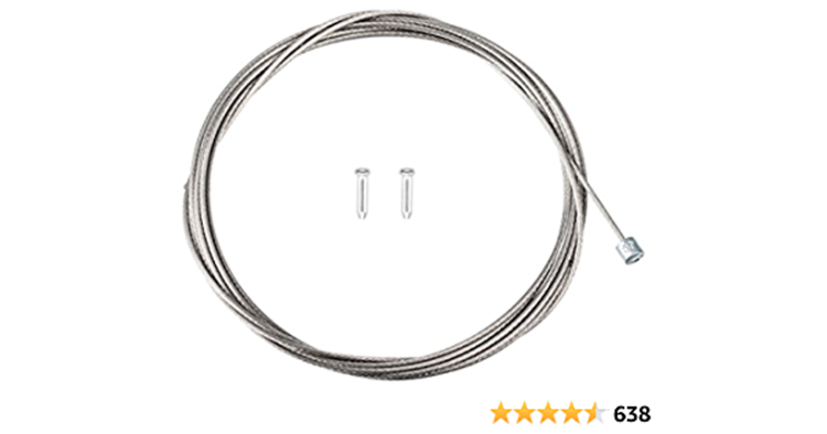 Jagwire Slick, Derailleur cable, SRAM/Shimano, Stainless, 4445mm (tandem)