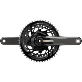 SRAM Force D2 2x, Crankset, Speed: 12, Spindle: 28.99mm, BCD: Direct Mount, 46/33, DUB, 165mm, Black, Road Disc