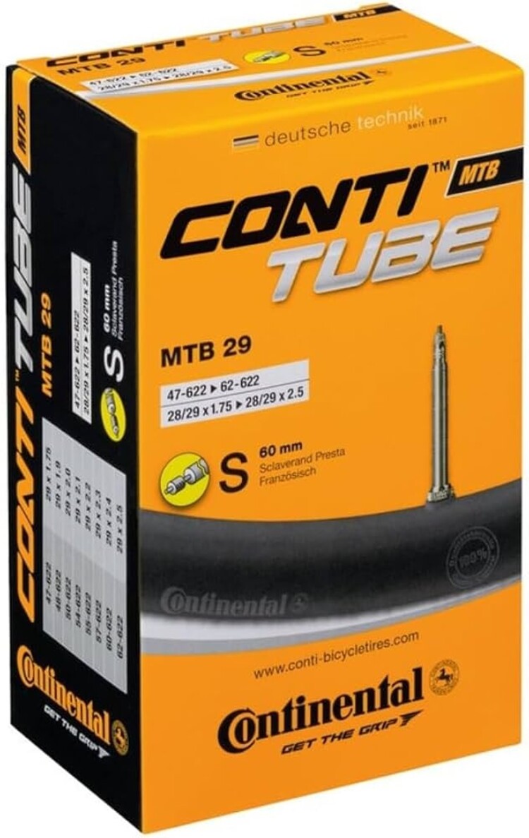 CONTINENTAL INNER TUBE 29 X 1.75-2.5 - PV 60MM - 225G