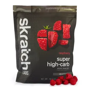 Super High-Carb Sport Drink Mix, Raspberry, 840g, 8-Serving Resealable Pouch
