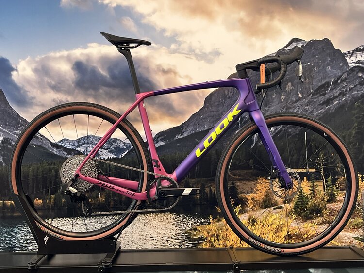 Look 765 Gravel RS - Purple Pink/Neon Green