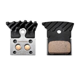Shimano Shimano, L-Type, Disc Brake Pads, Shape: Shimano K-Type/L-Type, Metallic, Pair, IBPL04CMFA