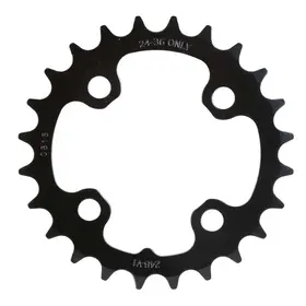 Truvativ Truvativ, 24T, 9 sp, BCD 64mm, 4-Bolt, Inner Chainring, For MTB triple, Steel, Black, 11.6215.066.000