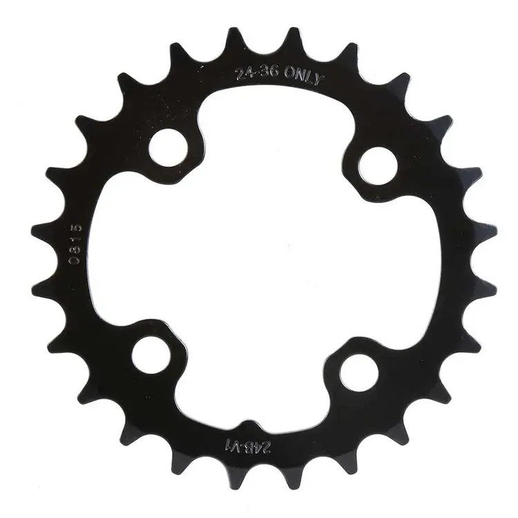 Truvativ Truvativ, 24T, 9 sp, BCD 64mm, 4-Bolt, Inner Chainring, For MTB triple, Steel, Black, 11.6215.066.000