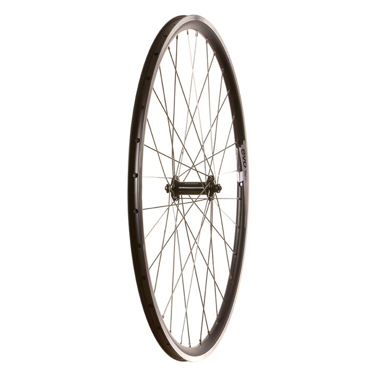 Wheel Shop Wheel Shop, Evo Tour 16 Black/ Shimano Tiagra HB-RS400 Black, Wheel, Front, 700C / 622, Holes: 32, QR, 100mm, Rim