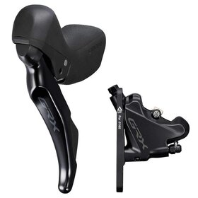 Shimano Shimano, GRX BR-RX410, Road Hydraulic Disc Brake, Front, Flat mount, 140 or 160mm (not included), 109g, Black
