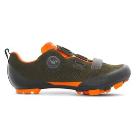 FIZIK FIZIK X5 Terra (LEFT: Size 44.5, RIGHT: Size 45) *MISMATCHED LAST PAIR* / Suede Military Green / Orange Fluo