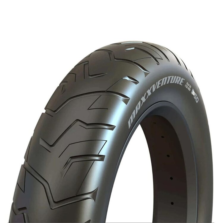 Maxxis Maxxis, MaxxVenture, Hybrid Tire, 20" x 4.00, Wire, Clincher, 27x2TPI, Black