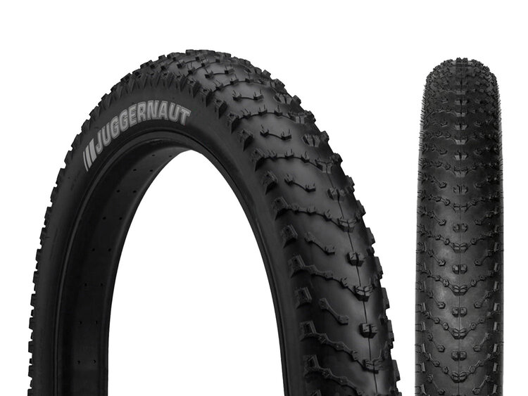 Kenda Juggernaut Tire, 26'' x 4.50, Wire, Clincher, DTC, 60TPI, Black