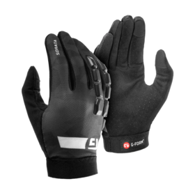 Sorata 2 MTB Youth Full Finger Gloves (Black - L/XL)
